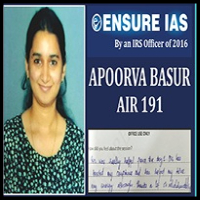 Ensure IAS Academy Delhi Topper Student 8 Photo